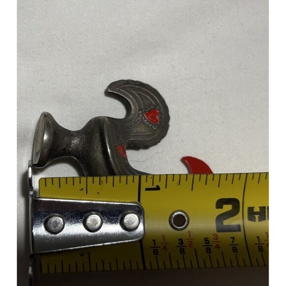 Portuguese Rooster Galos De Barcelos Good Luck Metal Figurine Kitchen Folk Art - Picture 6 of 7